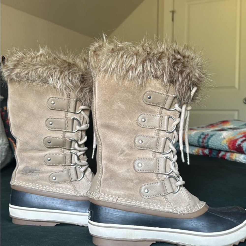 Women's Sorel Waterproof Faux Fur-Lined Winter Boots